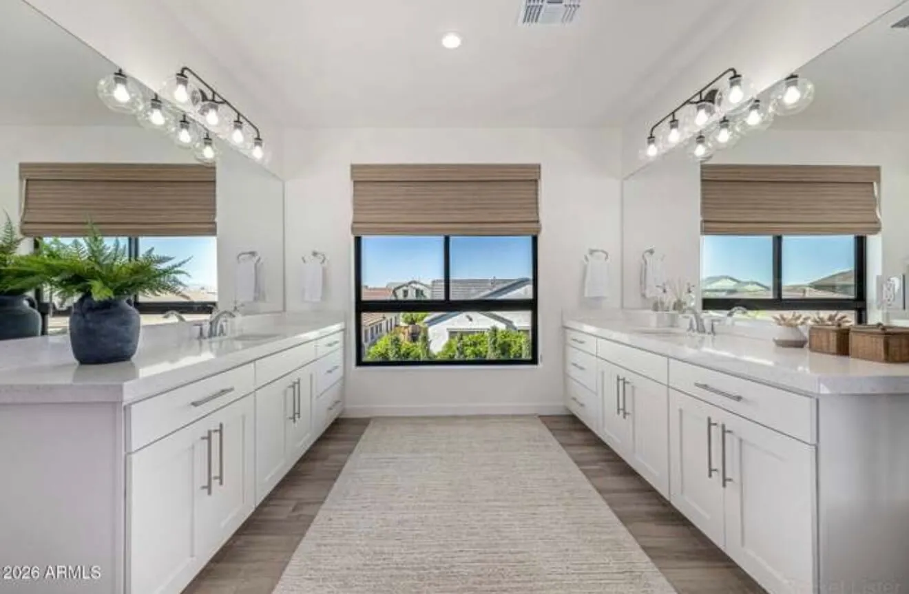 Clean bathroom vanity and tub after service