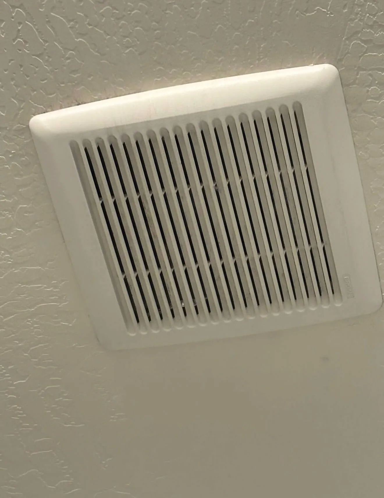 Air vent after dust removal